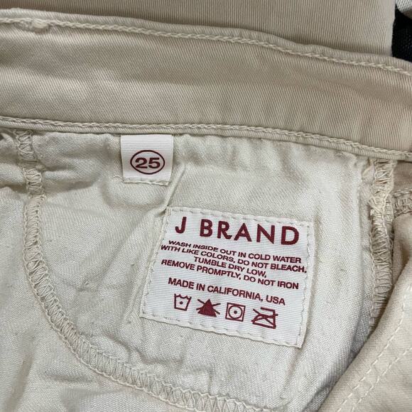 J Brand Gigi Muslin Cropped Flare Khaki Pants - Size 25 - Japanese Luxe Twill - Picture 7 of 9